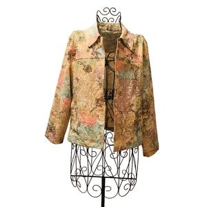 Vintage multicolored spring jacket.  172.  LG/GY01